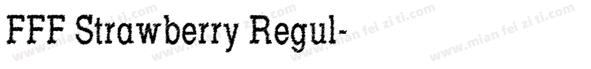 FFF Strawberry Regul字体转换